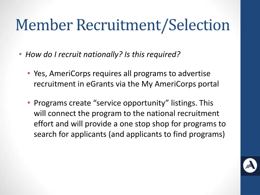 member recruitment selection 4
