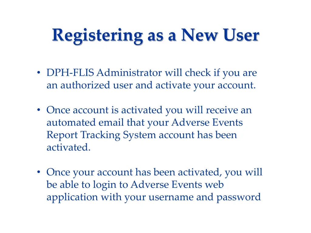 registering as a new user 2