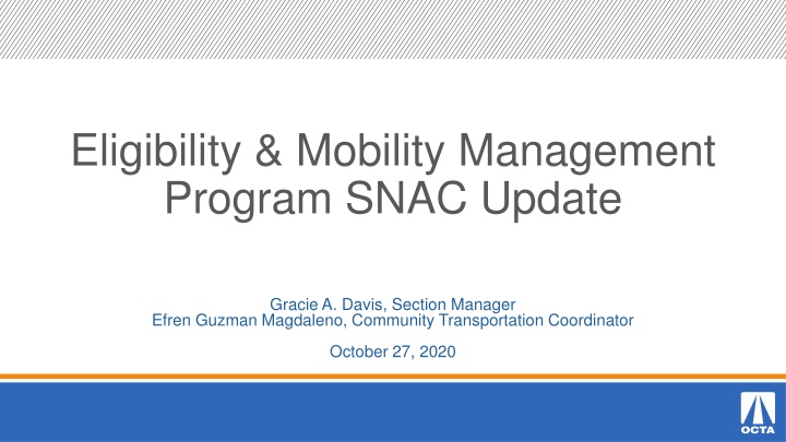 eligibility mobility management program snac