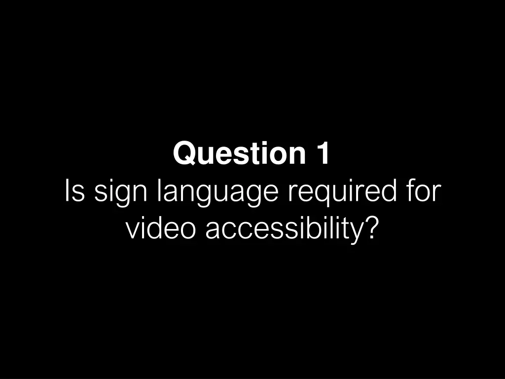 question 1