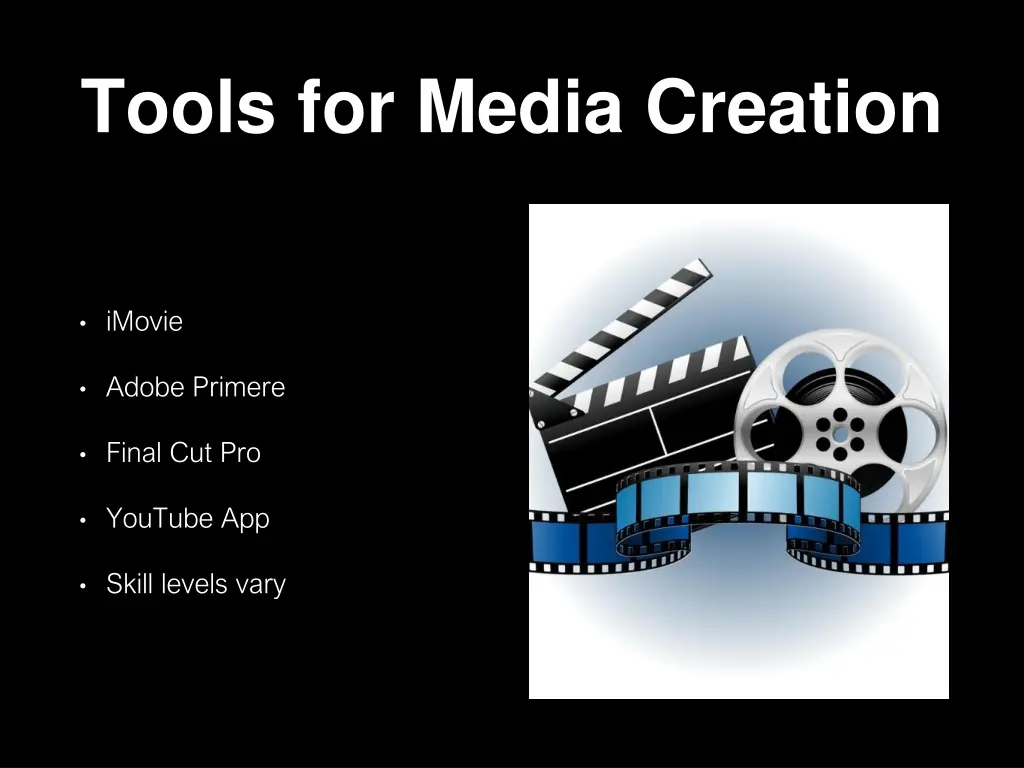 tools for media creation