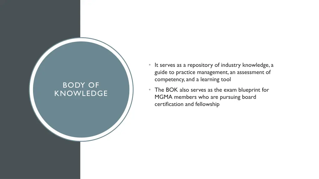 it serves as a repository of industry knowledge