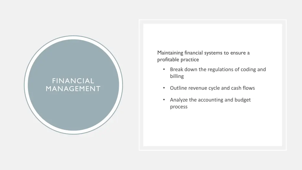 maintaining financial systems to ensure