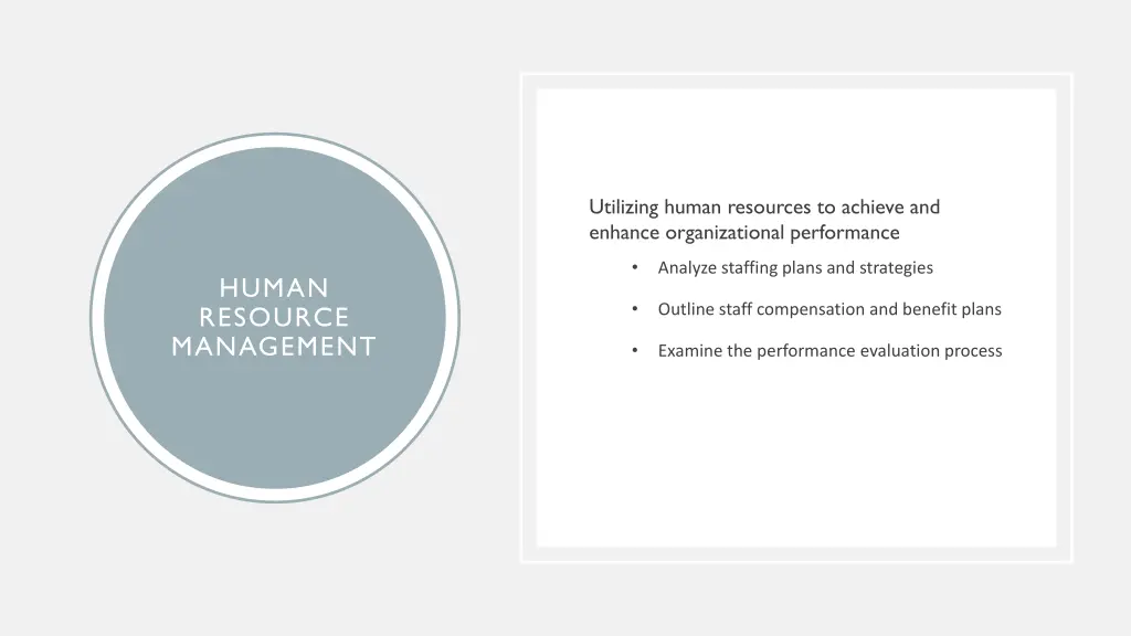 utilizing human resources to achieve and enhance