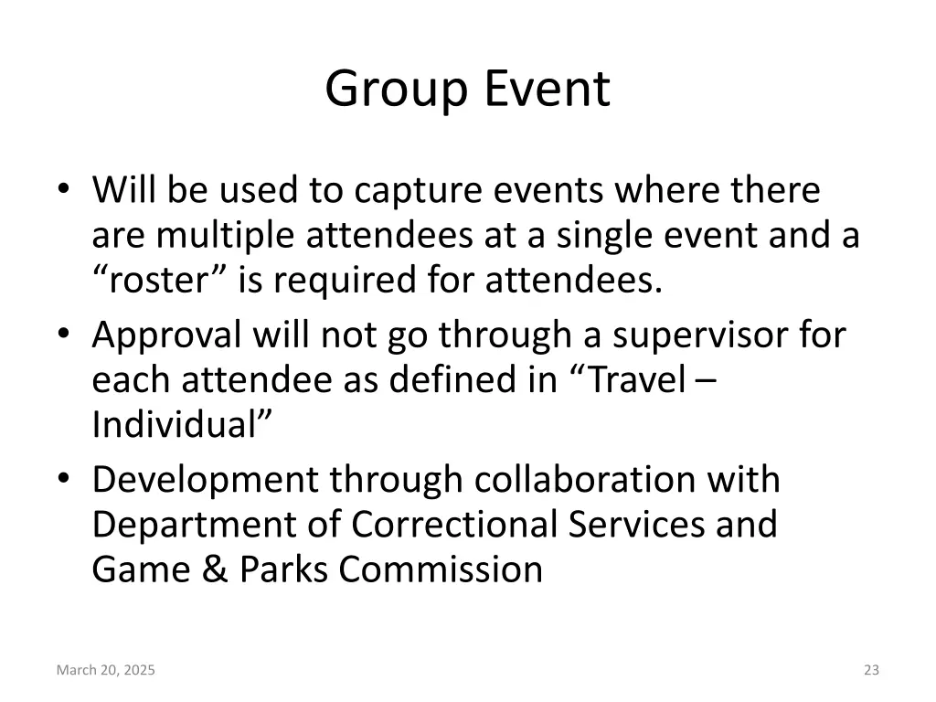 group event
