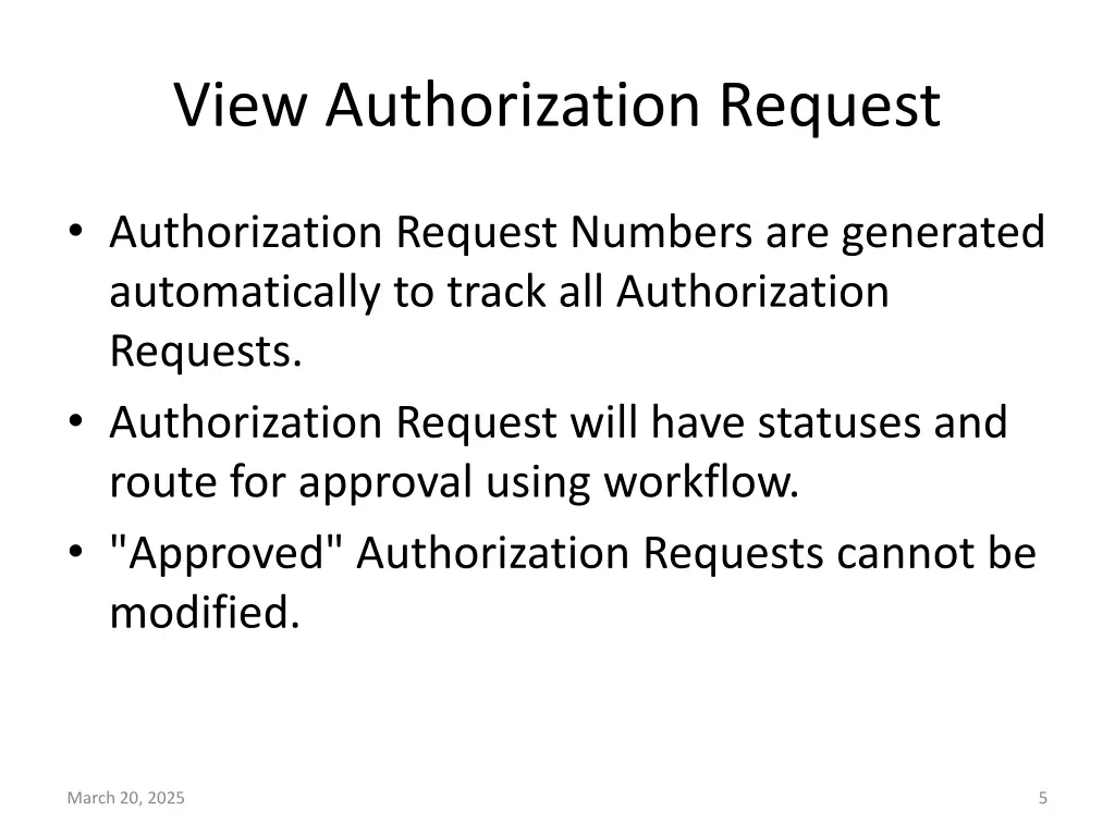 view authorization request