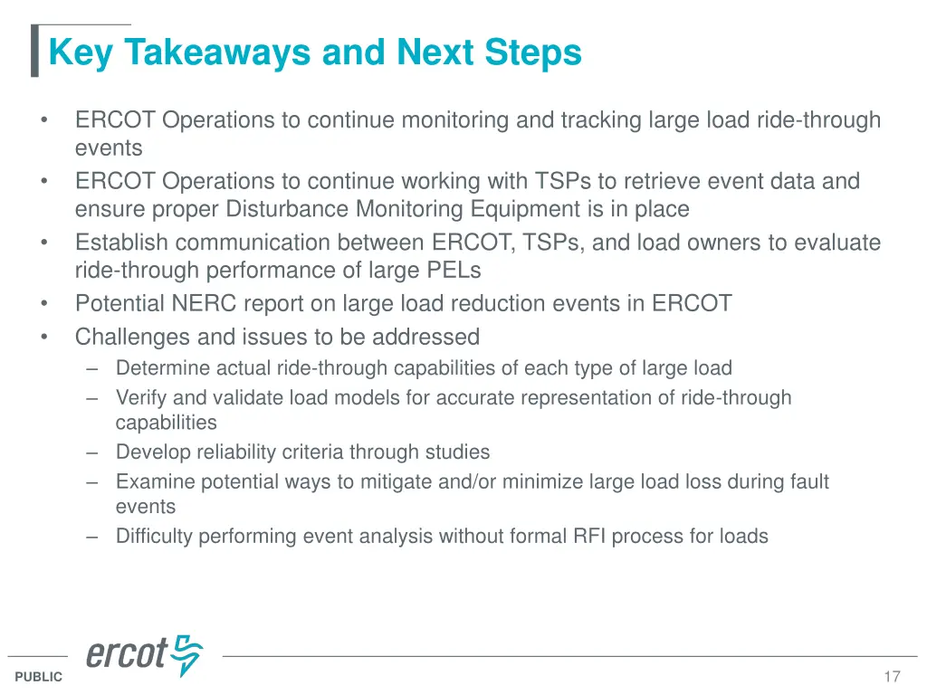 key takeaways and next steps