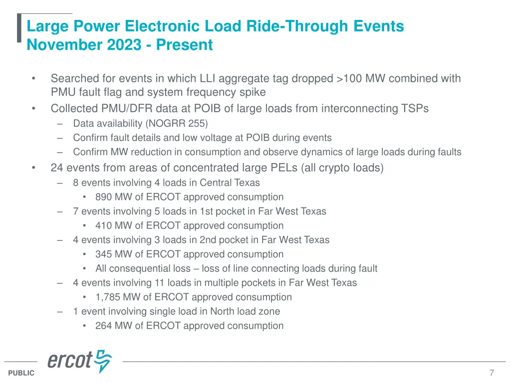 large power electronic load ride through events
