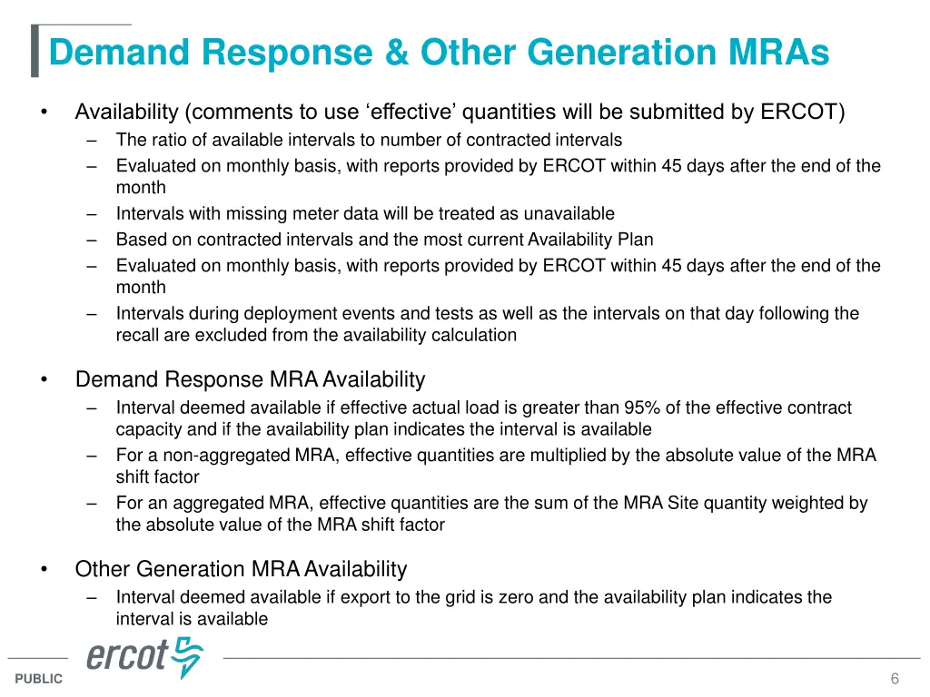 demand response other generation mras 3