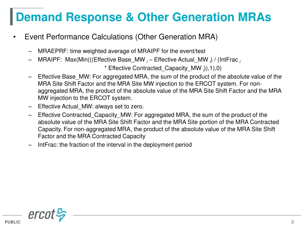 demand response other generation mras 5