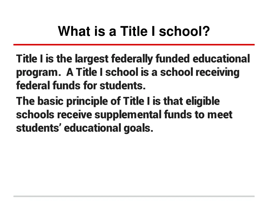 what is a title i school