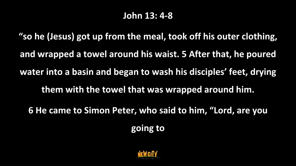 john 13 4 8