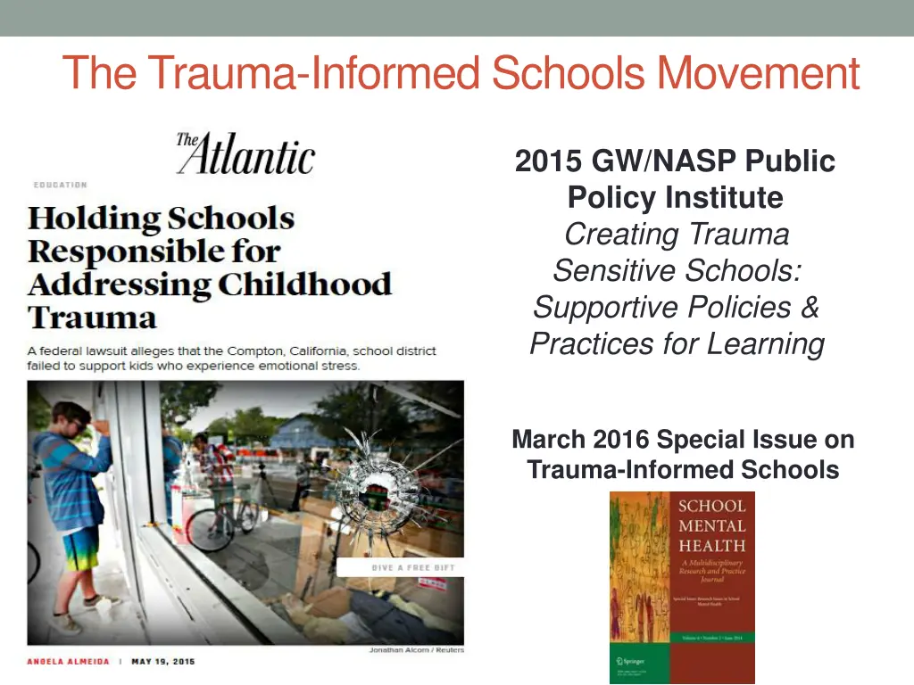 the trauma informed schools movement