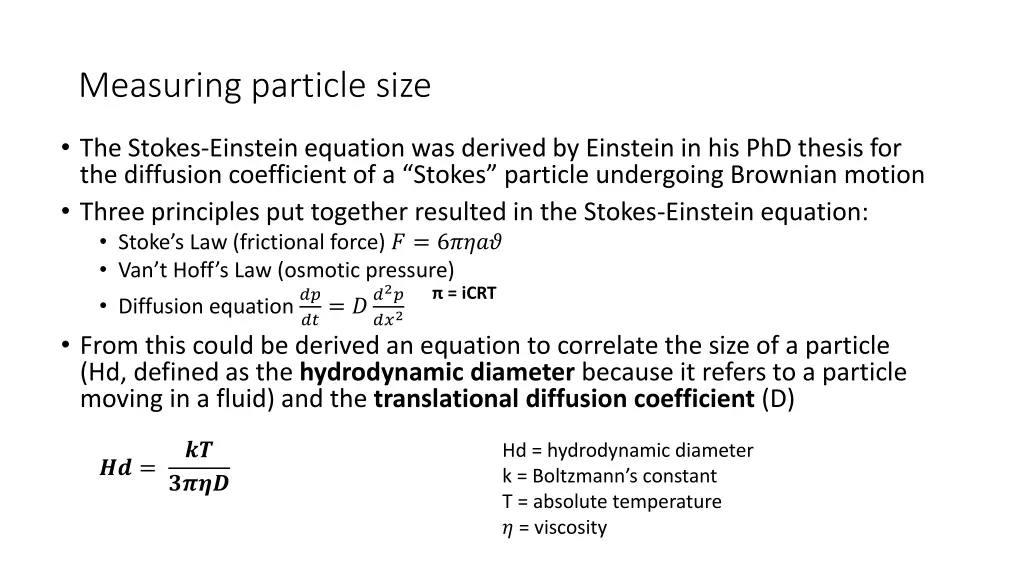 measuring particle size