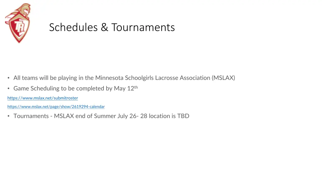 schedules tournaments