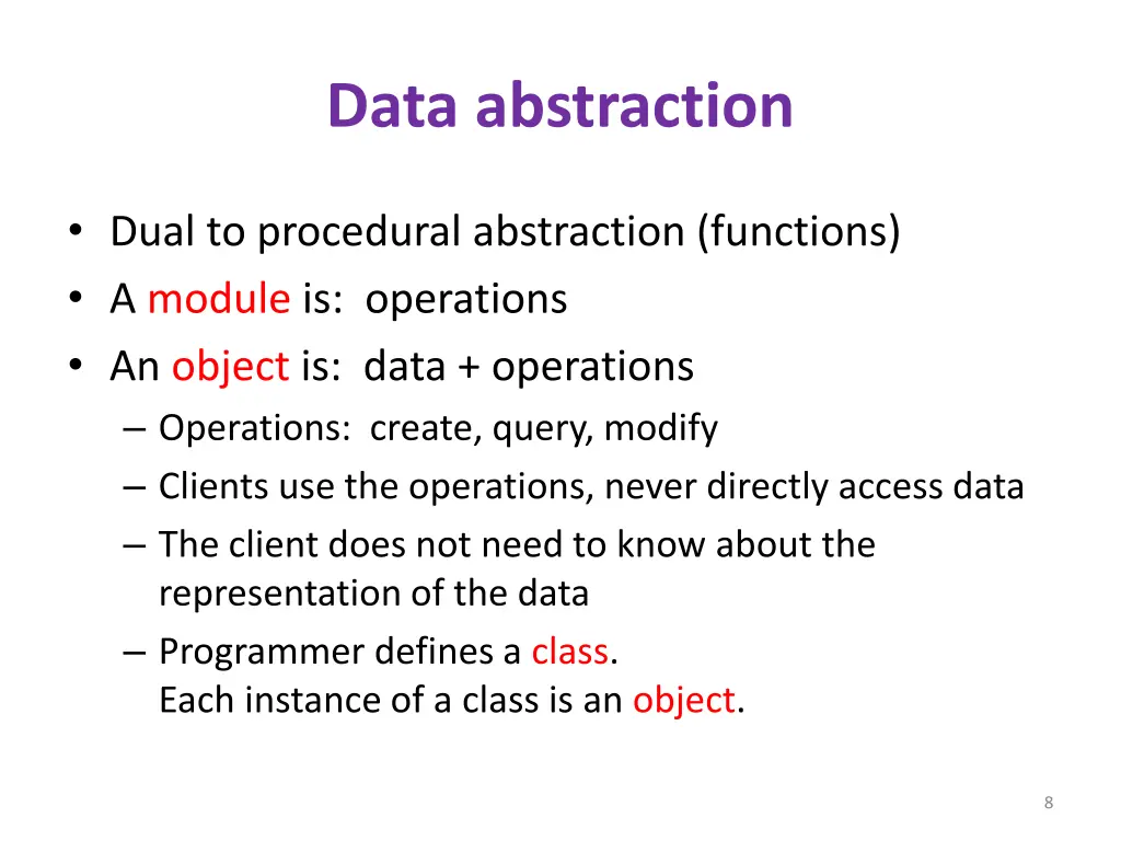data abstraction