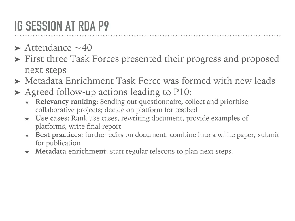 ig session at rda p9