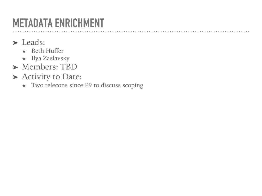 metadata enrichment