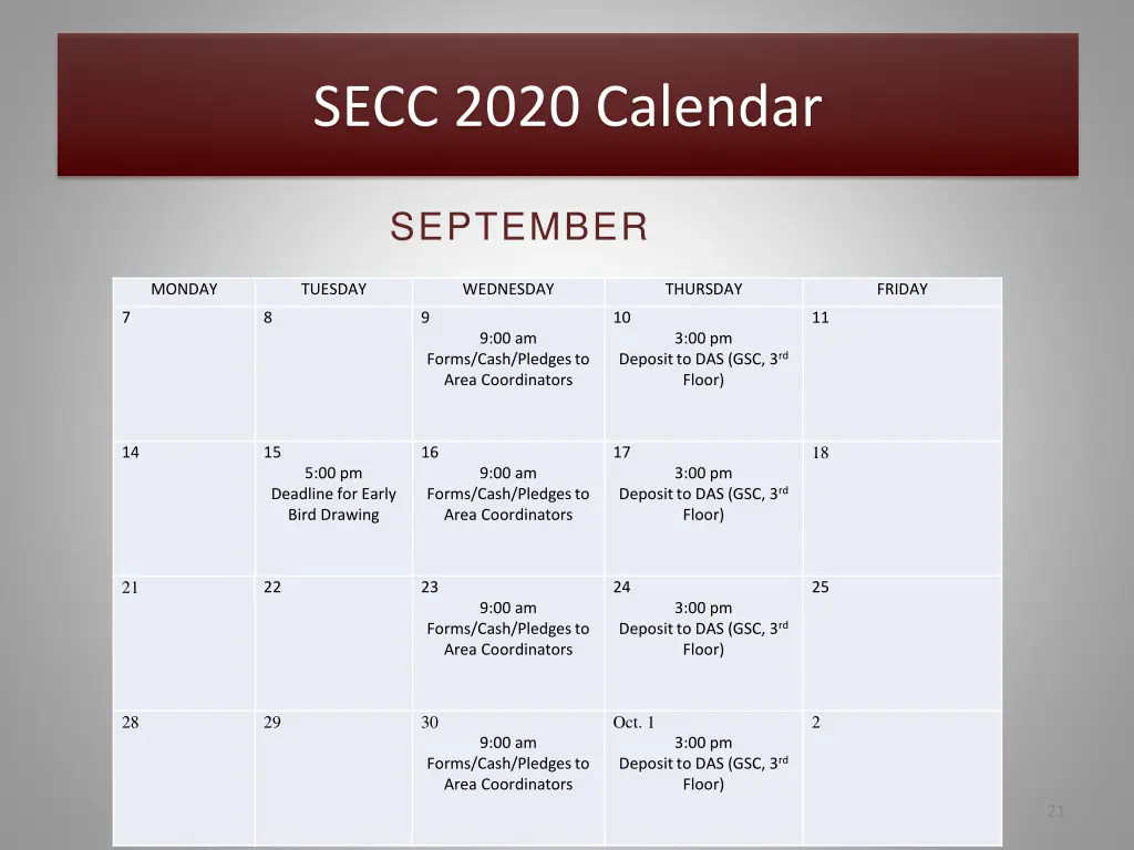 secc 2020 calendar 1
