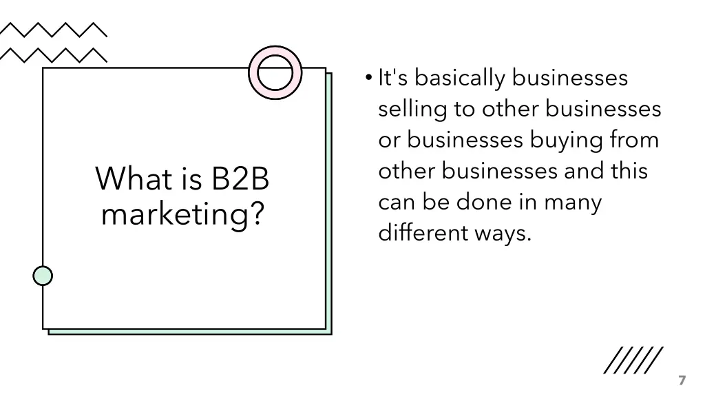 it s basically businesses selling to other