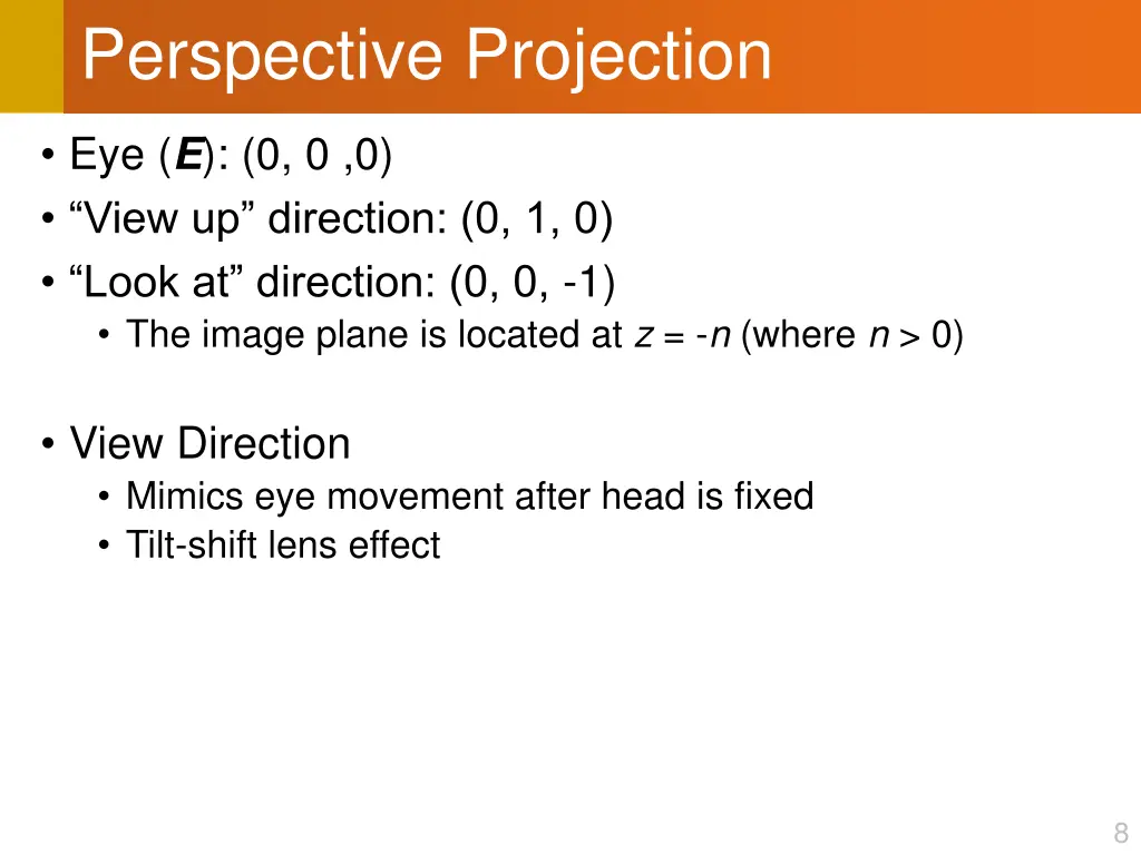 perspective projection 1