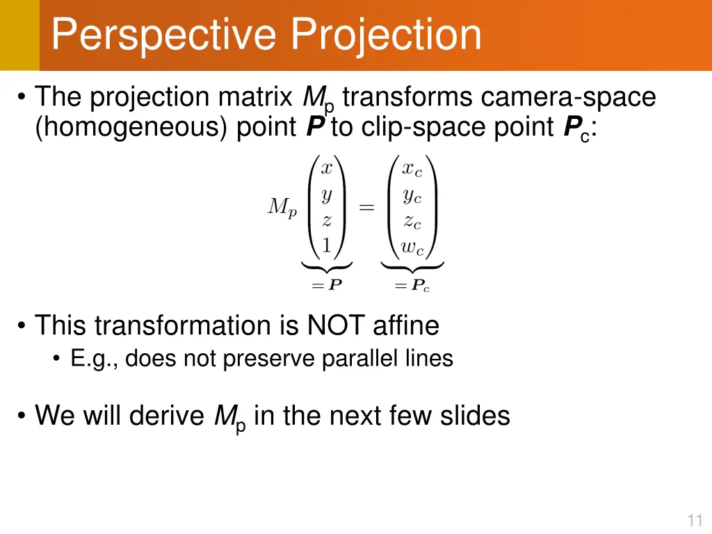 perspective projection 3