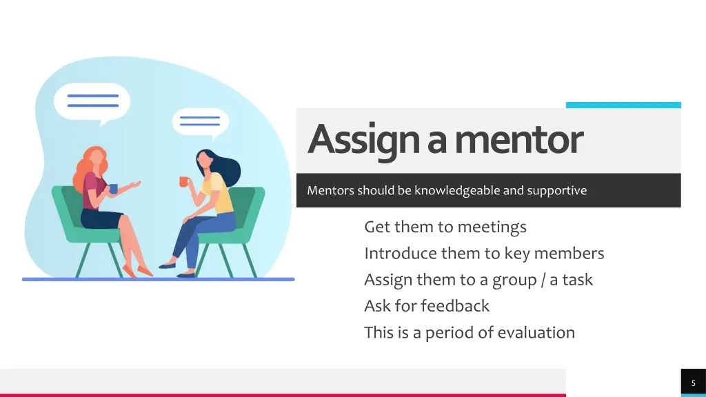 assign a mentor
