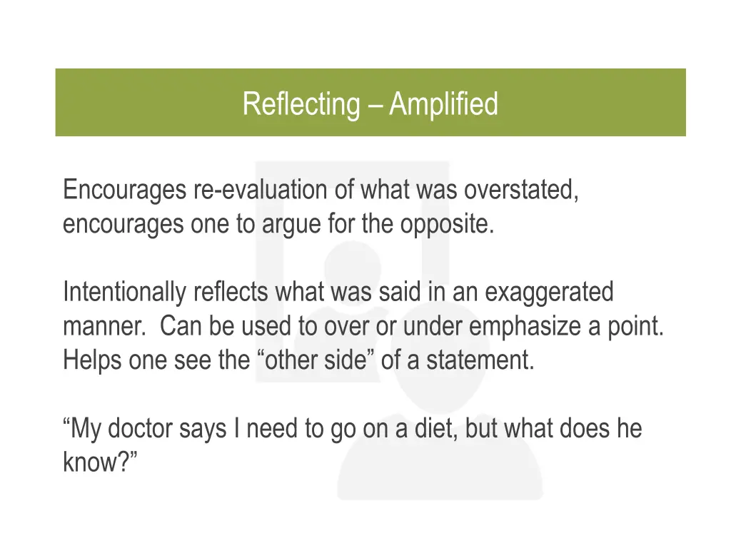 reflecting amplified