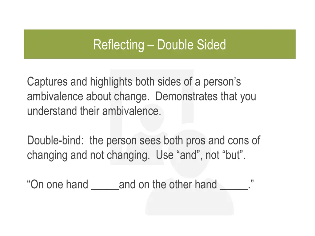 reflecting double sided