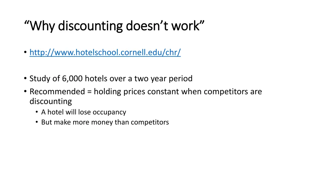 why discounting doesn t work why discounting