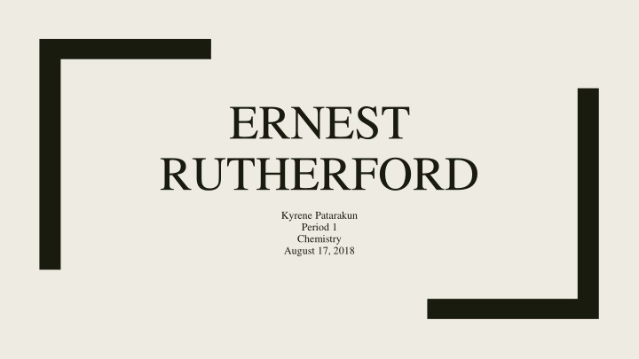 ernest rutherford