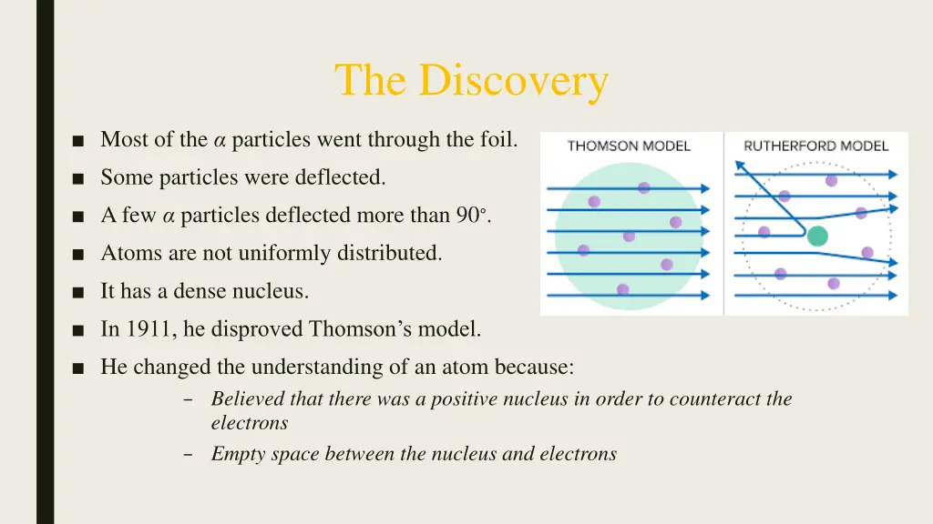 the discovery