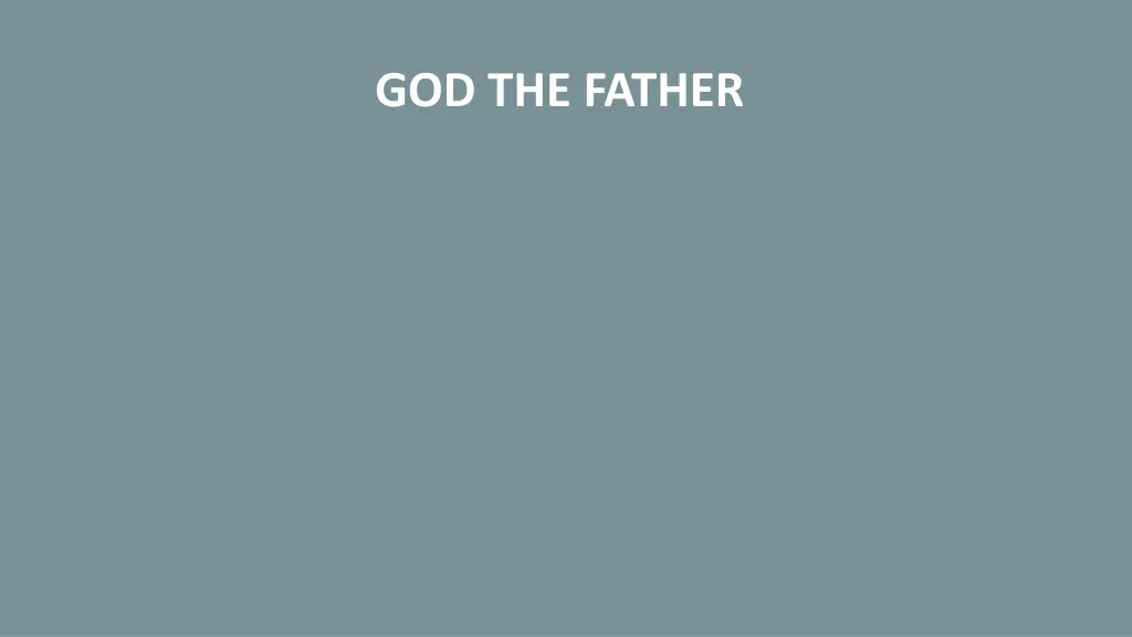 god the father