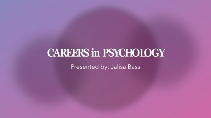 careers in psychology