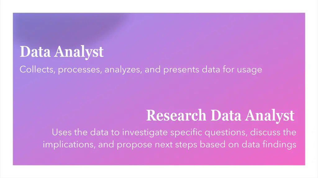 data analyst collects processes analyzes
