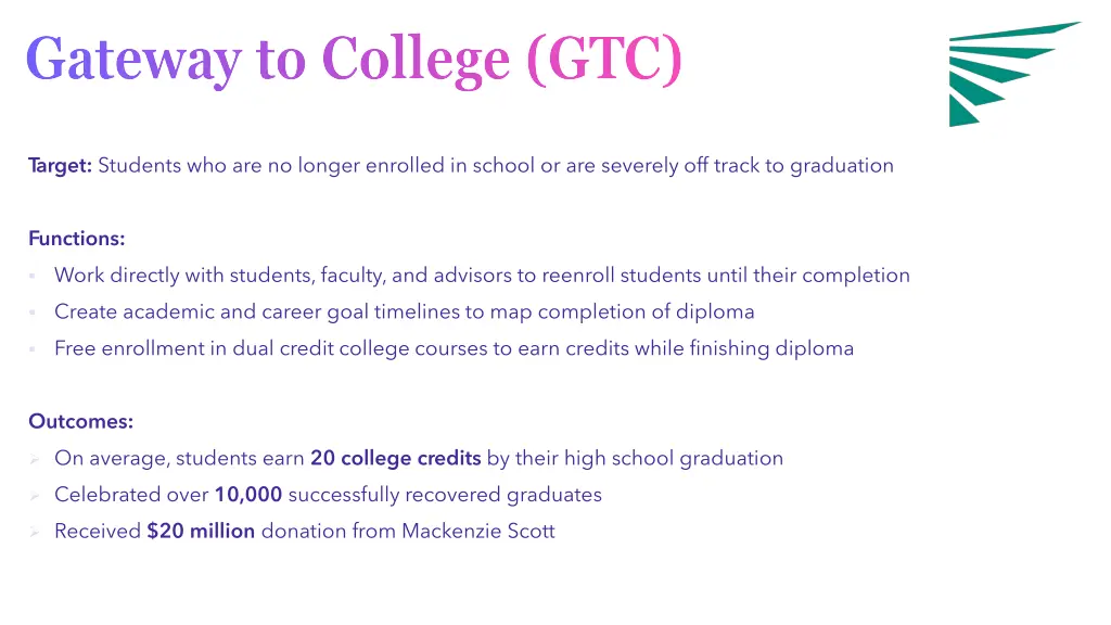 gateway to college gtc
