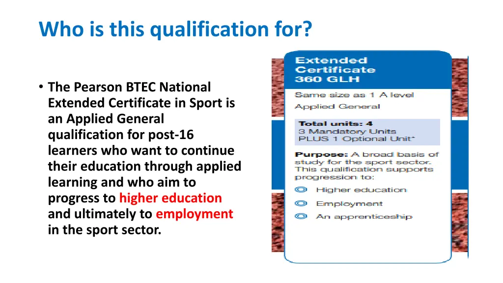 who is this qualification for