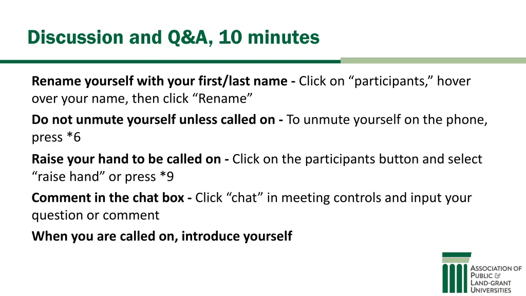 discussion and q a 10 minutes