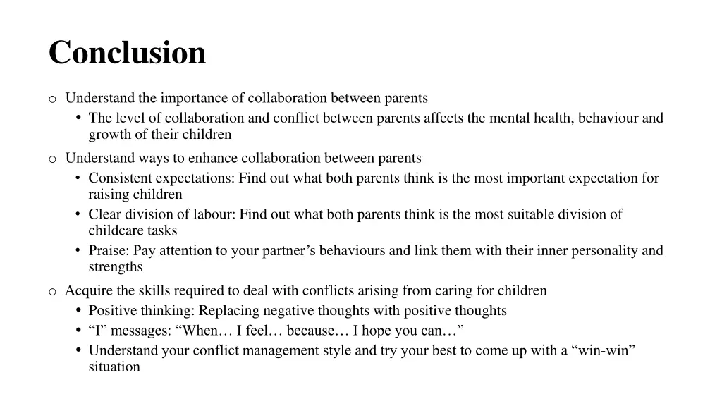 conclusion