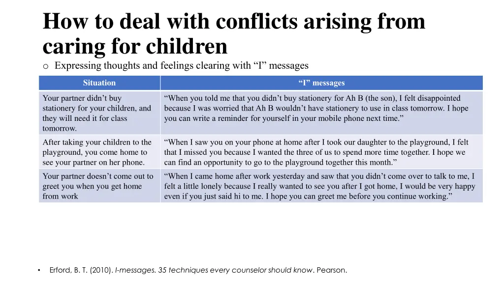 how to deal with conflicts arising from caring 3