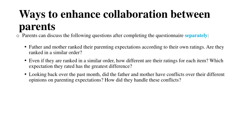 ways to enhance collaboration between parents 1