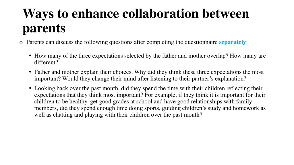 ways to enhance collaboration between parents 3