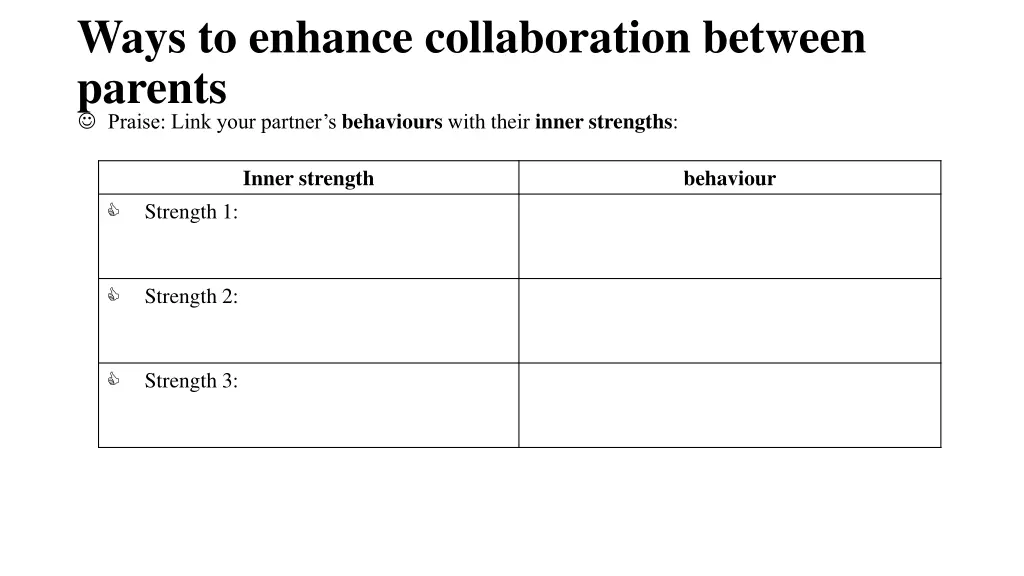 ways to enhance collaboration between parents 9
