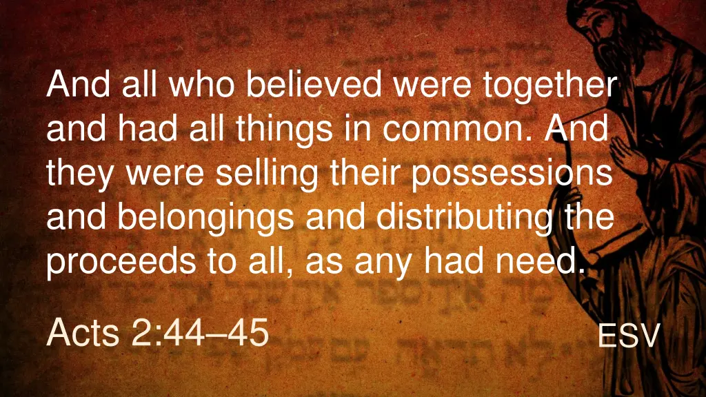 and all who believed were together