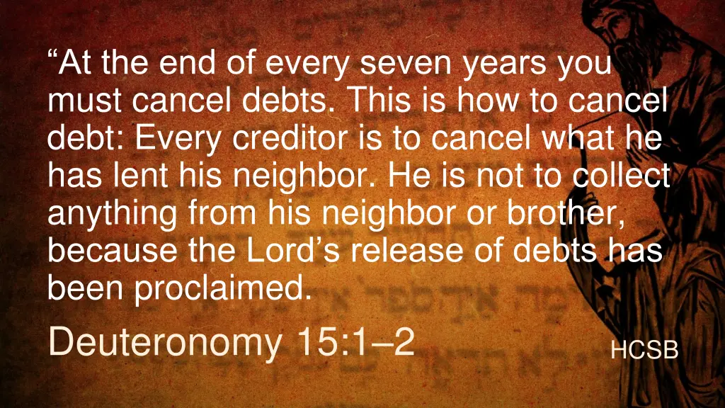 at the end of every seven years you must cancel