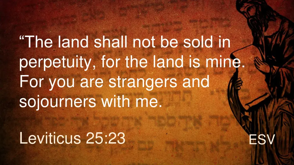the land shall not be sold in perpetuity