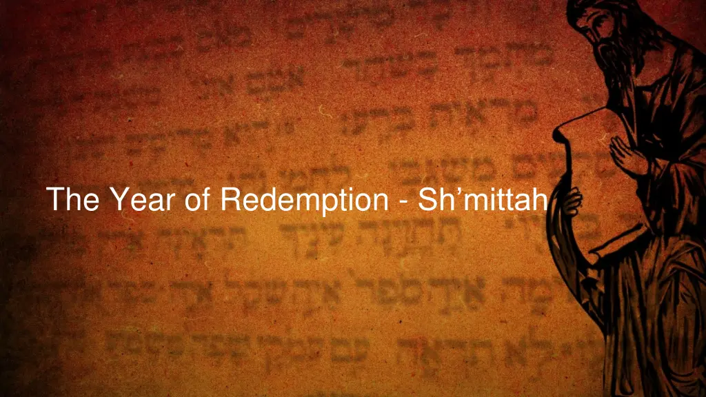 the year of redemption sh mittah