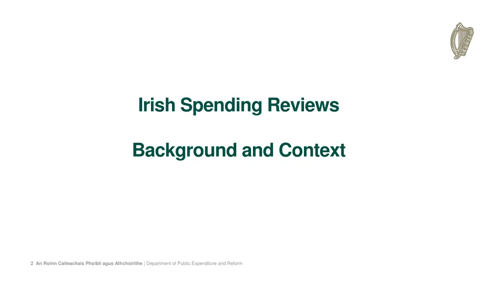 irish spending reviews