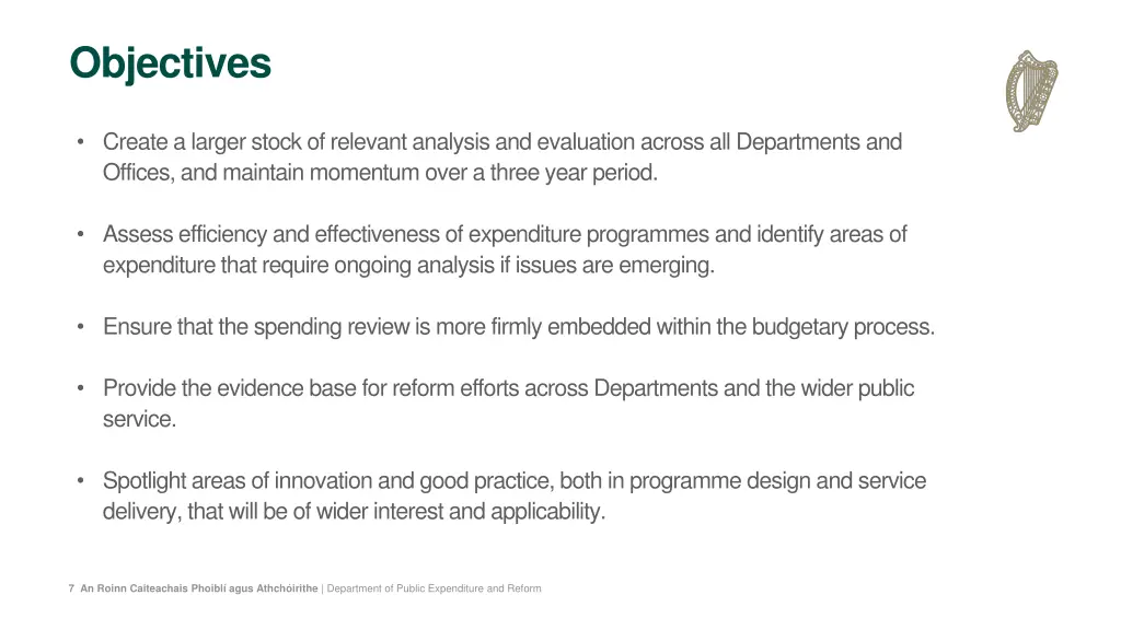 objectives