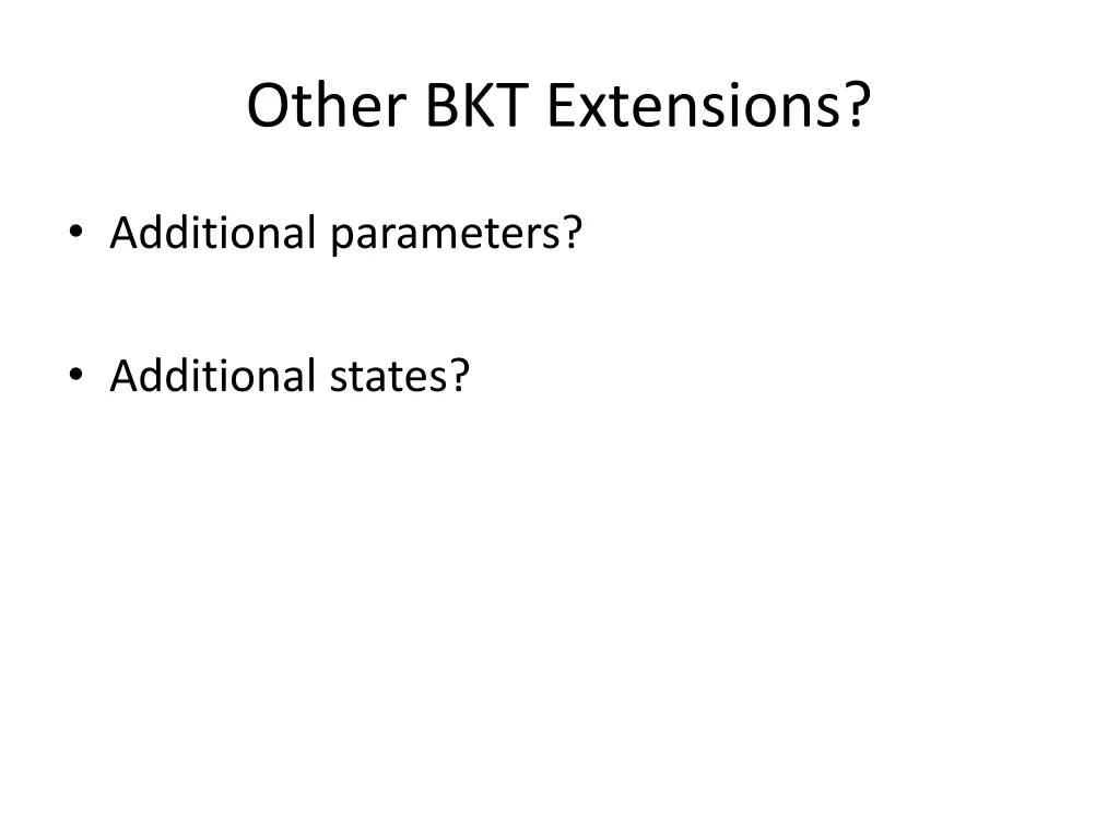 other bkt extensions